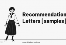 Recommendation Letter from Your Professor for Scholarships & Admissions Application