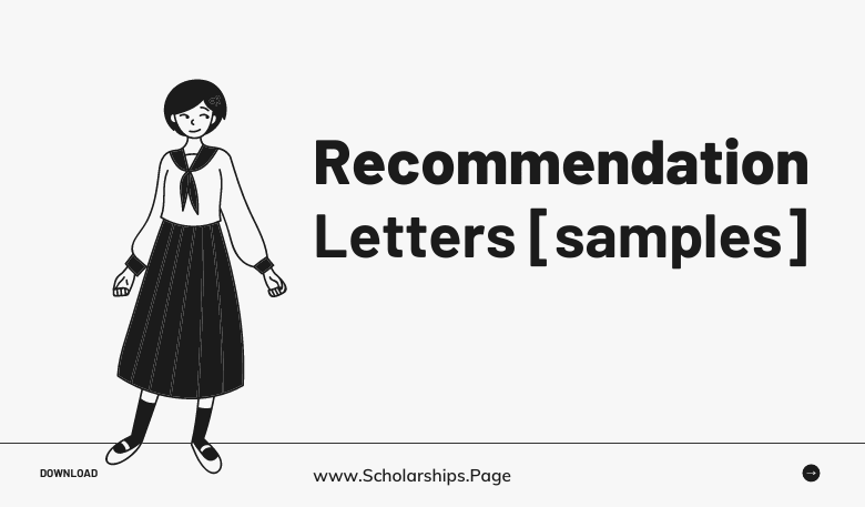 Recommendation Letter from Your Professor for Scholarships & Admissions Application