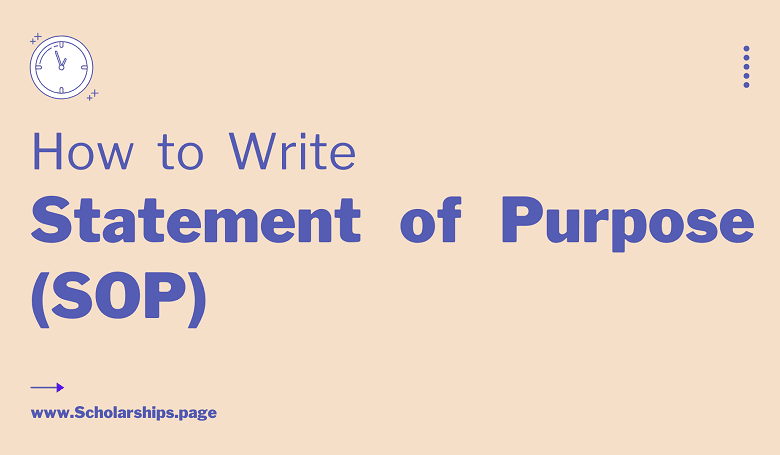 Statement of Purpose (SOP)