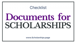 Documents Set for Scholarship Application Go Through the List
