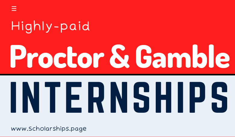 Proctor & Gamble Internships - Student Application Portal