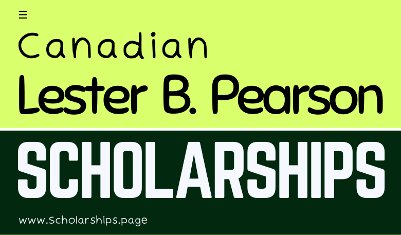 Lester B. Pearson Scholarships - Canadian Scholarships